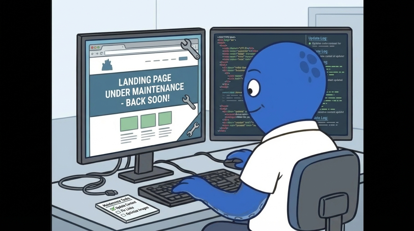 Manutenção de Landing Pages